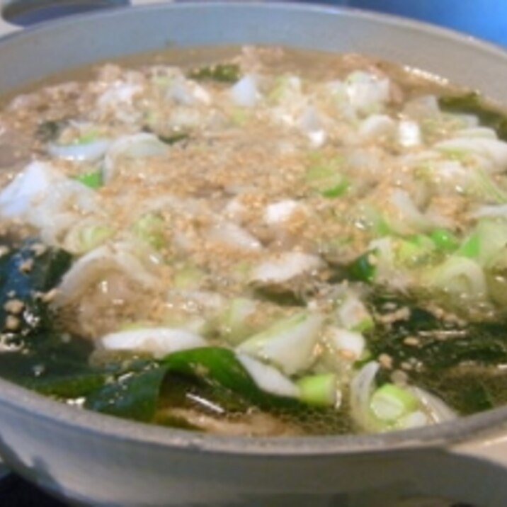 韓国風わかめと牛肉のスープ